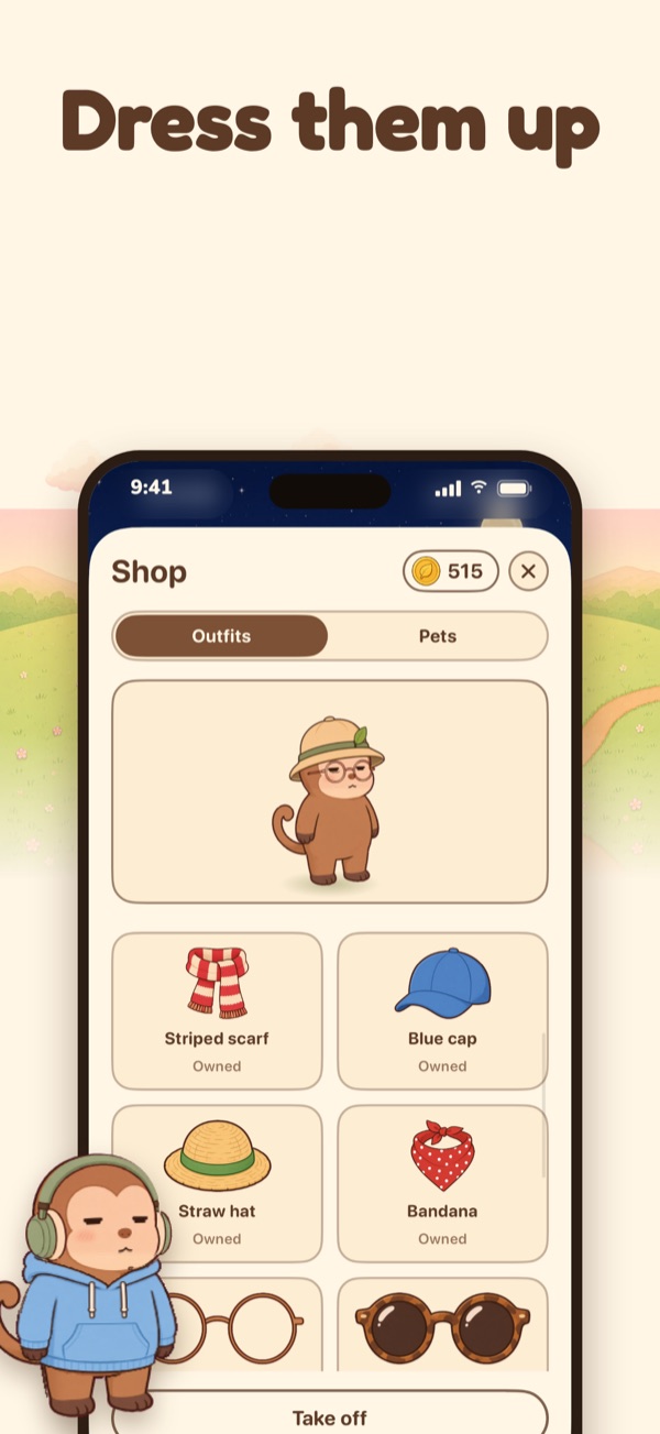 Dress them up: the shop with your monkey in a safari hat and outfits to wear