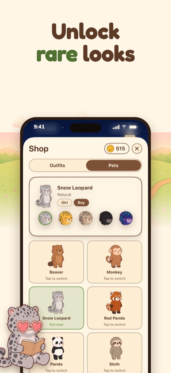 Unlock rare looks: the snow leopard with its five looks